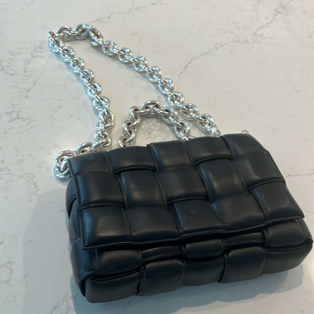 Bottega Venetta padded cassette chain bag
